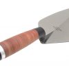 Marshalltown 34-12 Brick Trowel Wide London Pattern-Leather Hdl - Image 2