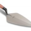 Marshalltown 34-12 Brick Trowel Wide London Pattern-Leather Hdl - Image 3