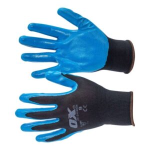 OX Polyester Lined Nitrile Glove