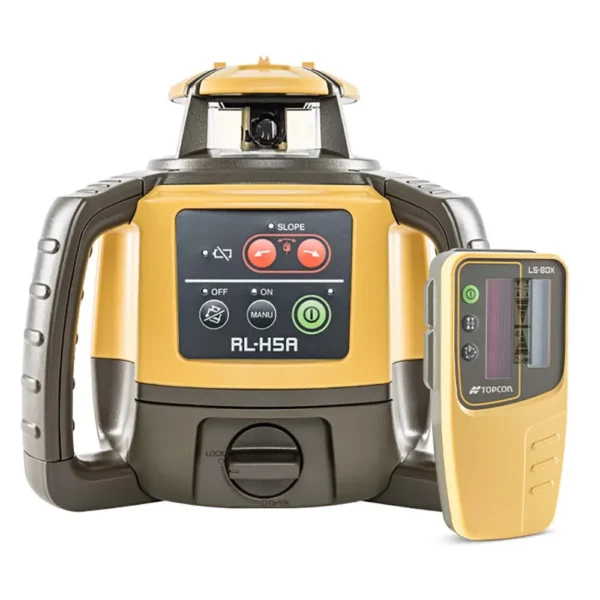 TOPCON RL-H5A Rotary Laser with Slope Rechargeable with Standard LS-80X Receiver